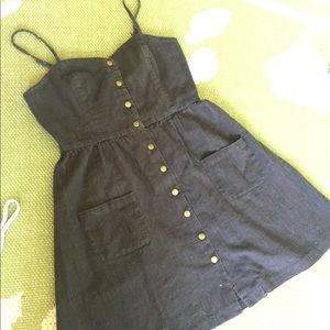 Urban Outfitters COPE Black Denim Sundress